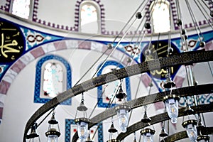 inside view of ali pasha mosque in ohrid, macedonia