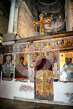 Inside View of the Church of Panagia Parigoritissa in Arta, Greece