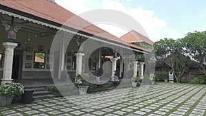 Inside view of the heritage Karangasem Royal Palace (Puri Agung Karangasem) at Sultan Agung Street, Amlapura, Indonesia