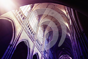 Inside view of Prague cathedral