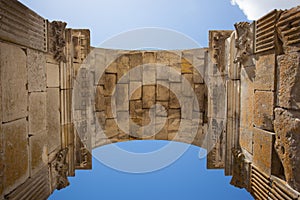 Inside view of Saintes germanicus roman arch