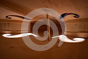 Interior view of a Violin