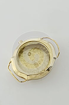 Inside of Vintage 18K gold wrist watch casing Kalyan near Mumbai