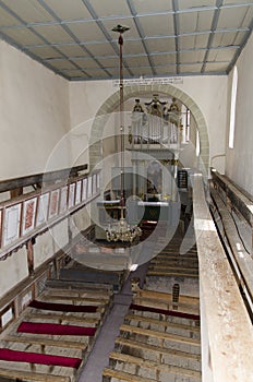 Inside the Viscri fortified church