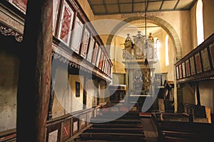 Inside Viscri Fortified Church, Romania