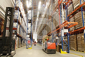 Inside of  factory warehouse photo
