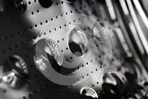 Inside of a washing machine drum