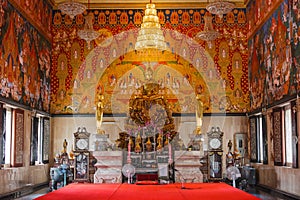 Inside Wat Hua Lamphong Thai Temple