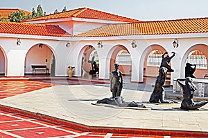 Inside yard of Ralli museum for classical art, Caesarea, Israel