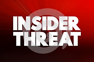 Insider Threat text quote, concept background