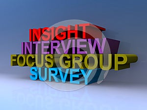 Insight interview focus group survey