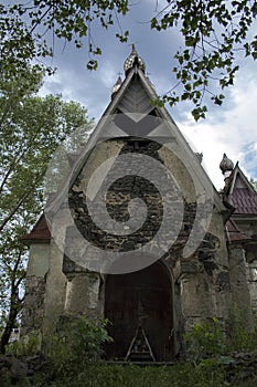 Insight trees Russian Church of St. Nicholas in Armenia