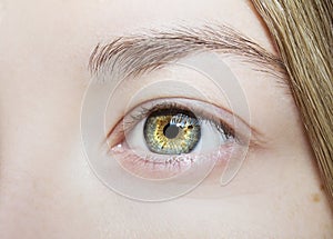 Insightful look eyes