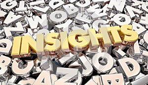 Insights Findings Intelligence Word Letters