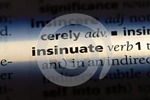 insinuate