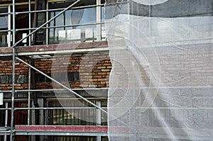 Insolating a building with styrofoam