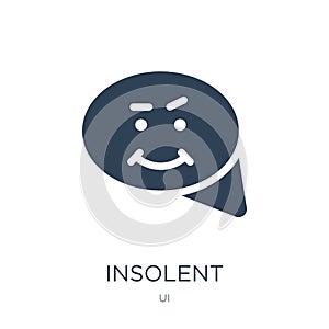 insolent icon in trendy design style. insolent icon isolated on white background. insolent vector icon simple and modern flat photo