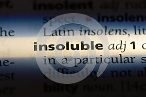 insoluble