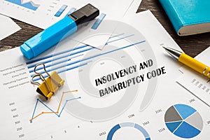 Insolvency and Bankruptcy Code phrase on the sheet