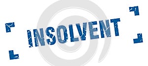 insolvent stamp