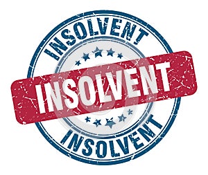 insolvent stamp