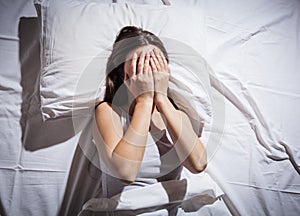 Insomnia depressed woman