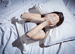 Insomnia depressed woman