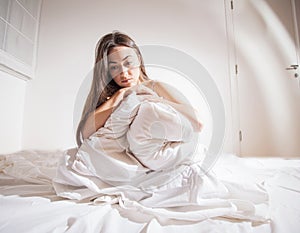 Insomnia depressed woman