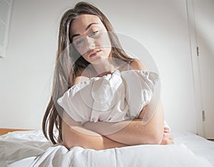 Insomnia depressed woman