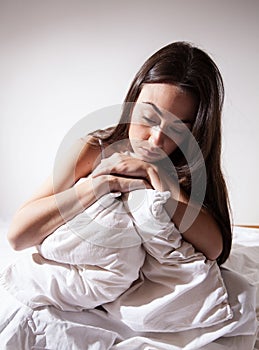 Insomnia depressed woman