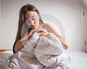 Insomnia depressed woman