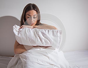 Insomnia depressed woman