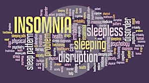 Insomnia word cloud
