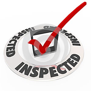 Inspected Check Mark Box Home Inspection Evaluation