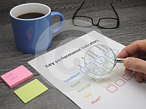 Inspecting key performance indicators