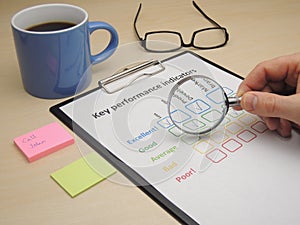 Inspecting key performance indicators