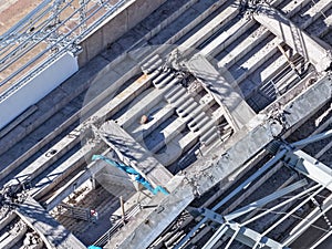 Inspection of concrete structures collapsed in accident