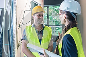 Inspection on the construction site