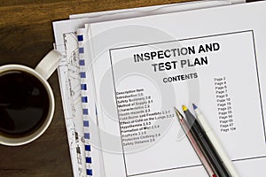 Inspection and test plan