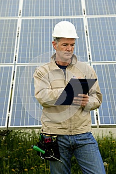 Inspection Visit At Solar Power Station