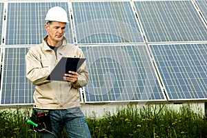 Inspection Visit At Solar Power Station