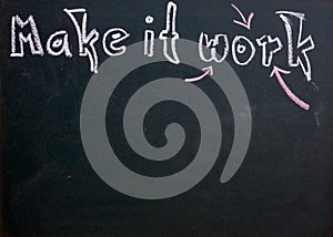 Inspiration on blacboard