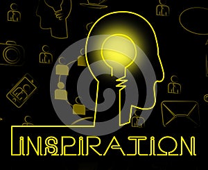 Inspiration Brain Indicates Positive Motivate And Motivation