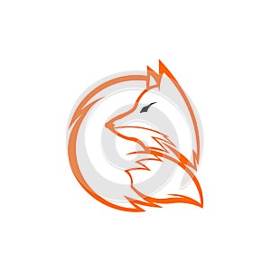 Inspiration fox unique logo design