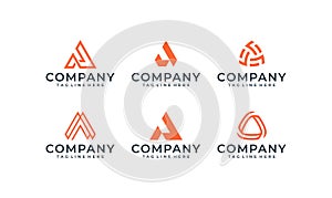 Inspiration Letter A Logo Design Bundle Vector