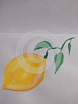 inspiration for painting lemons with leaves for beginners