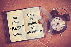 Inspiration quote : Do your best today