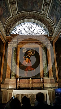 Inspiration of Saint Matthew, San Luigi dei Francesi Church, Rome, Italy