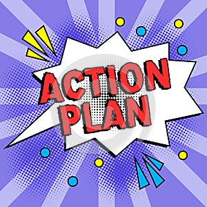 Inspiration showing sign Action Plan. Word for list of things or schedule to be made thia current year