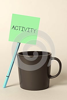 Inspiration showing sign Activity. Word for enterprise involving financial risk, danger and unknown risks Notebook With